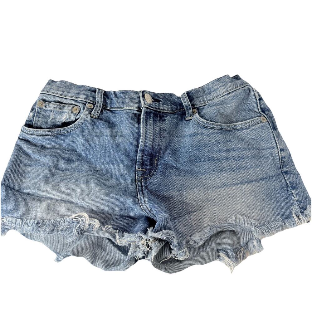 GAP 1969 Womens Denim Jean Shorts Size 29 Cut Offs Stretch Distressed